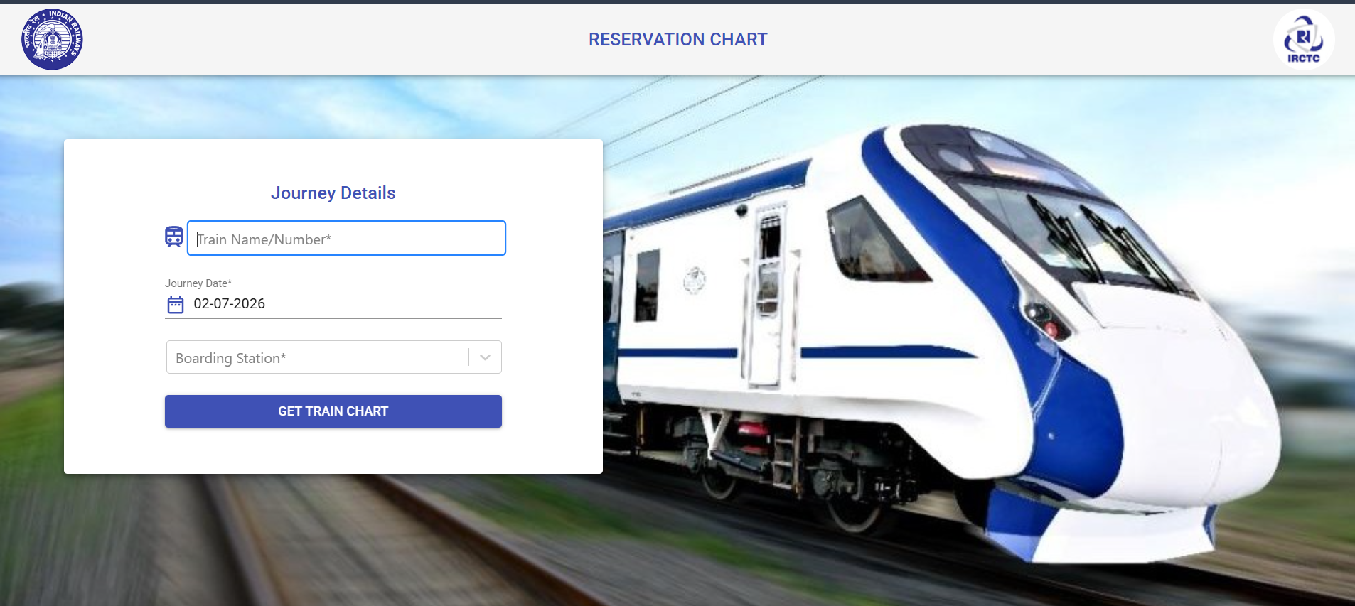IRCTC Chart Vacancy